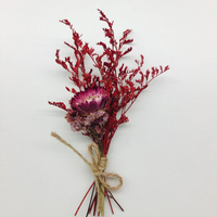 Bouquet de fleurs séchées miniatures entièrement naturelles S-2 pour décoration bohème, fête des mères, Noël, couleurs personnalisables, gâteau