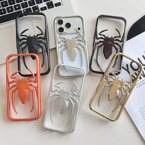 Coque de téléphone en TPU souple 3D Spider Cool à dissipation thermique évidée pour iPhone Air 16 15 14 13 <span class=keywords><strong>12</strong></span> 17 Pro Max, avec placage respirant - Product Image 1