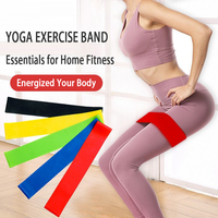 AOLEI - Juego de 5 Bandas Elásticas de TPE para Ejercicio en Casa, Yoga, Fitness, Entrenamiento, Equipo de Ejercicio, Bandas de Resistencia para Actividades al Aire Libre