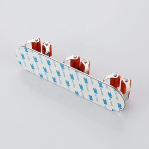 Supporto per mocio in acciaio inossidabile Organizer appendiabiti autoadesivo per scopa - Product Image 4