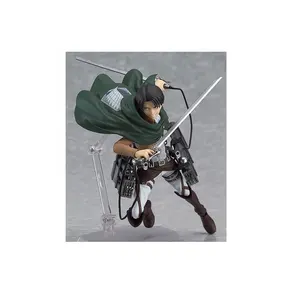 Attack on Tltan Figma 207 # Eren Jaeger Brinquedos Figura de Ação Anime Doll Collection Model Gift Collection atacado