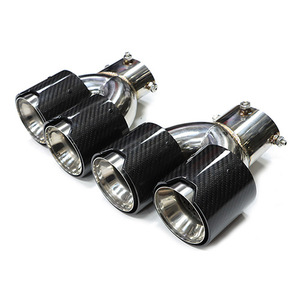 Silenciador de punta de escape de fibra de carbono dual para <span class=keywords><strong>BMW</strong></span> G20 G21 M340i M240i G22 M440i G42 - Product Image 1