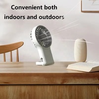 Ventilateur portable Y17 silencieux, rechargeable par USB, mini, pliable, avec crochet, idéal pour le camping et les voyages