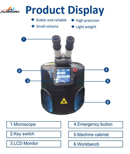 อุปกรณ์เชื่อมด้วยเลเซอร์สำหรับงานประดิษฐ์เครื่องประดับ ใช้สำหรับซ่อมแซมและสลักลายแหวนและสร้อยคอ - Product Image 3