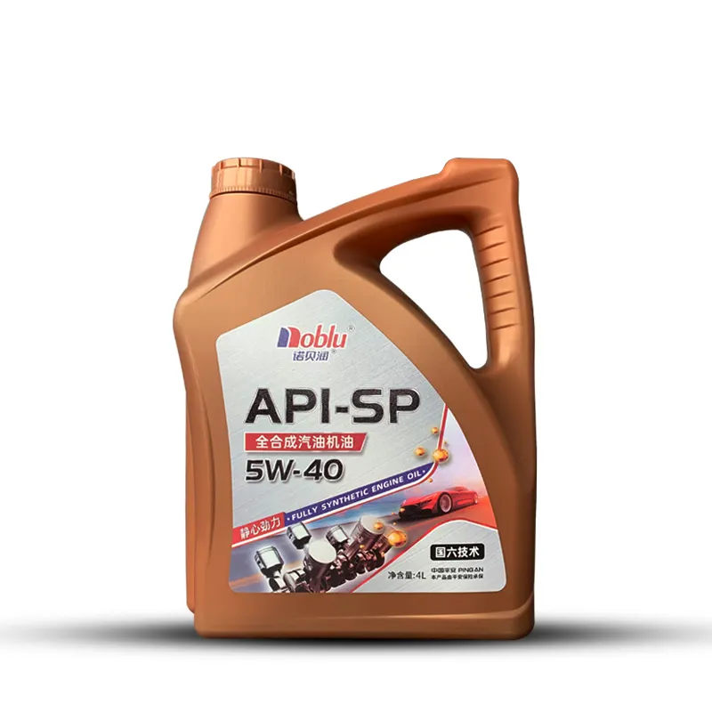 Emballage de 1 litre et 4 litres pour voiture Lubrifiant pour huile moteur SP niveau 5W40 Emballage de bouteilles en plastique