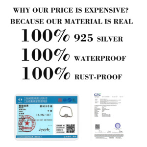 Bộ trang sức MULA - Mặt dây chuyền hình móng vuốt, charm bạc 925, bông tai, vòng tay, dây chuyền dành cho nữ, phù hợp với trang sức nguyên bản, tự làm, hợp thời trang - Product Image 6