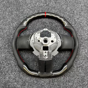 Volante de Carreras Clásico Personalizado de Fibra de Carbono Real para <span class=keywords><strong>Ford</strong></span> <span class=keywords><strong>Mustang</strong></span> Shelby <span class=keywords><strong>GT500</strong></span> S197 V6 V8 2010 2011 2012 2013 <span class=keywords><strong>2014</strong></span> - Product Image 3