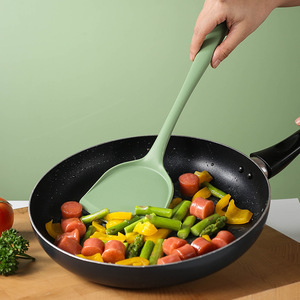 Silicone Spatula Avocado Green Non Stick Pan Cooking Utensil Kitchen <b>Tool</b> Reusable Dishwasher Safe - Product Image 1
