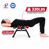 Produit Tendance : Mini Table d'Inversion Pliable pour Décompression Spinale, Appareil d'Inversion Gravitationnelle Portable 330LBS