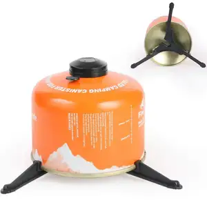 Lightweight Fuel Canister Stabilizer Gas Tank Stand Tripod Backpacking Gas Bottle Holder