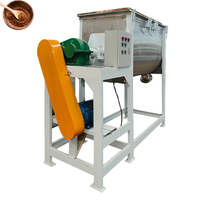Mélangeur à bande automatique horizontal à double axe de une tonne, à double ruban, en acier inoxydable, moteur 220V pour le traitement des produits chimiques