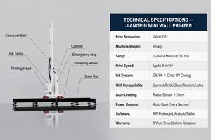 Impresora <span class=keywords><strong>Vertical</strong></span> 3D con Cabezal de Impresión EPSON I3200 U1, Impresora de Inyección de Tinta Automática para Vallas Publicitarias y Paredes de <span class=keywords><strong>Cemento</strong></span> - Product Image 3