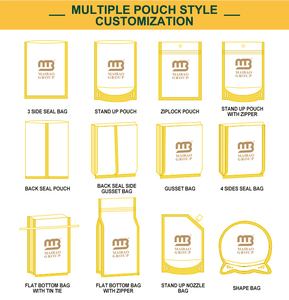 Sachet zip-lock refermable personnalisé 25g 50g 100g pour fumer mylar pochette d'emballage à roulettes pour feuilles de tabac - Product Image 4