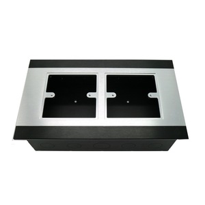 Jinsanhu Aluminum Alloy 2 Gang 86 Panel Wall Mount <b>Box</b> <b>Empty</b> <b>Box</b> Q201 - Product Image 1