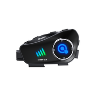 Casque d'intercom pour moto OEM/ODM Q28 2X avec logo personnalisé, ABS, 2 personnes, 500 m sans fil, caméra 1080p, lampe torche, conduite