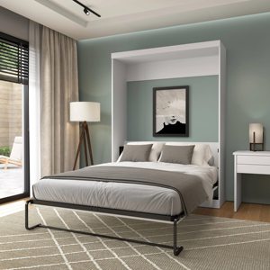 Modern Luxury <b>Double</b> King Murphy Wall <b>Bed</b> <b>Folding</b> Wooden Frame With Sheet Contemporary <b>Beds</b> Design Bedroom Sets Cama Matrimonial - Product Image 2