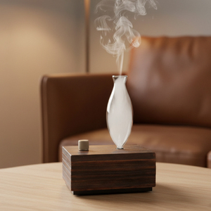 Difusor Nebulizador con Acabado Madera, <10ml, Eléctrico, de Vidrio, sin Agua, de Sobremesa, para Hotel y Hogar, 1 Año de Garantía, para Yoga en Casa - Product Image 1