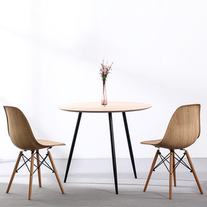 Modern Wooden <b>Dining</b> <b>Chair</b> Natural Wood Grain Color Stable Design For Home Office Bedroom Adult Use - Product Image 4