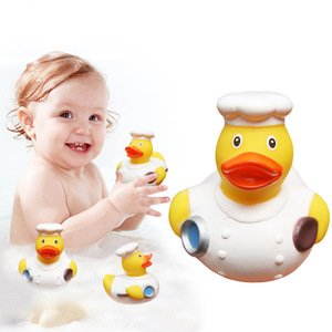 Nhựa Tùy Chỉnh Cao Su Vịt Tắm Bãi Biển Ducky Bồn Tắm Bơi Màu Vàng Vịt Đồ Chơi Bé Món Quà Bên Khuyến Mại Đầu Bếp Cao Su Vịt - Product Image 3