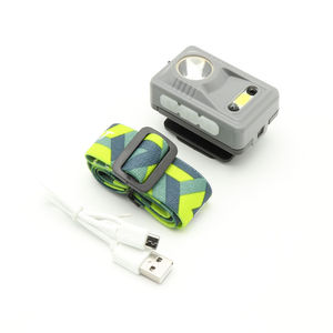 Ledcob Dual-<b>light</b> Source Sensor Headlamp Rechargeable Cob 100-199M <b>Motion</b> Detection Outdoor Use - Product Image 1
