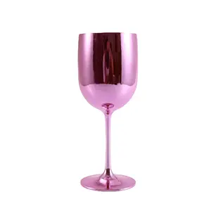 Tasses à vin colorées vintage en acrylique Cadeaux de mariage Anniversaire Grande tasse à eau Flûtes à champagne en plastique Gobelets
