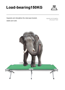 Custom Lettino Catre Klappbett Aluminium 600D Oxford Portable Outdoor Travel Garden <b>Camping</b> Tent Cot Single Luxury <b>Folding</b> <b>Bed</b> A - Product Image 2