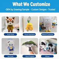 Mascotte en peluche personnalisée, jouet en peluche doux pour événement d'entreprise, promotion de marque