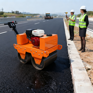 Nouveau rouleau vibrant de compacteur de rouleau de route électronique de Double-tambour avec la pompe à moteur et les composants de noyau de moteur - Product Image 2