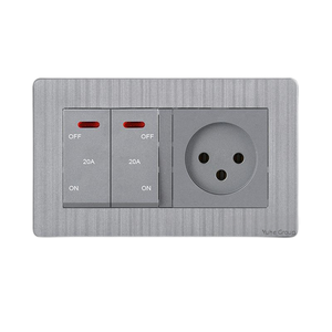 Enchufe Doble de Pared con Panel Táctil Oculto Israelí, 2 Posiciones, 146 mm, Tipo Grande, con Material de PC Ignífugo - Product Image 5