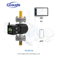 Débitmètre numérique sans fil Clouds City pour station de régulation de gaz, avec connectivité 4G NB-IoT LoRa et haute performance de réduction de signal, pour réseau de gaz naturel