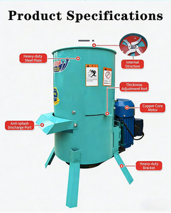 Macchina Industriale per la Lavorazione di Mangimi Animali, Trituratore per Rifiuti Vegetali e Frutta, Taglia Verdure, Pellettatrice per Impianti - Product Image 2