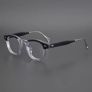 نظارات بصرية للرجال والنساء من TJD مع حجب الضوء الأزرق عرض 46: 22 عدسة أسيتات على شكل ماس معدني - Product Image 3