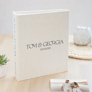 <span class=keywords><strong>Album</strong></span> di foto di lino personalizzato libro di memoria di nozze con nome personalizzato per la data negli <span class=keywords><strong>Album</strong></span> fotografici con copertina rigida di grande capacità dell'<span class=keywords><strong>album</strong></span> - Product Image 3