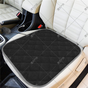 Coussin de siège chauffant 12V, démarrage et arrêt automatiques, activé par le toucher, en daim, pour utilisation en voiture en hiver - Product Image 2