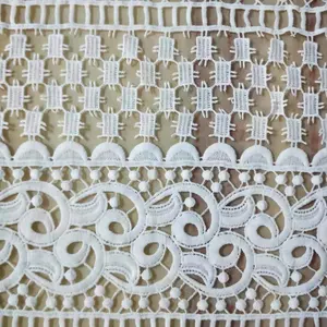 Водорастворимая кружевная ткань материал молочный шелк полномасштабные кружевные аксессуары трикотажные вышивальные ткани