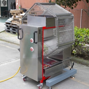 Rôtissoire verticale automatique universelle pour poulet entier bbq à usage commercial français - Product Image 2