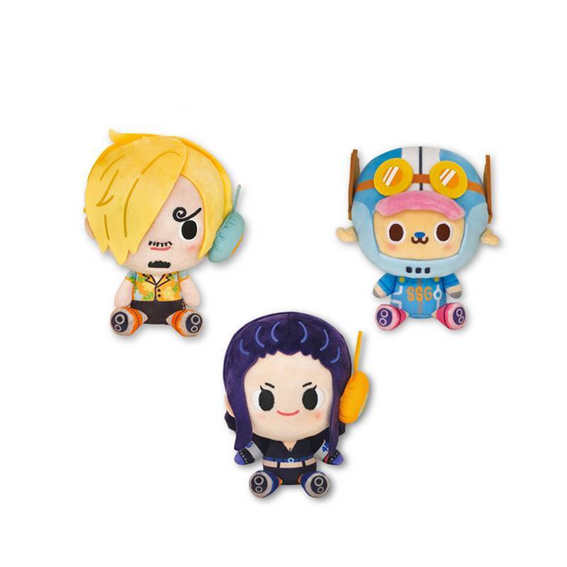 Original One Pieces Blind Box Plush Gear 5 Luffy Sanji Brook