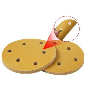 ورق صنفرة أصفر مع 8 فتحات ، ورق صنفرة حلقي 60-grs ، أدوات كشط قرص صنفرة 5 بوصة - Product Image 2