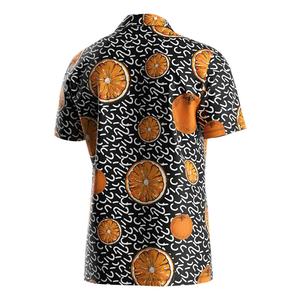 เสื้อโปโลพิมพ์ลายดอกไม้ชายหาดสไตล์ฮาวายสำหรับผู้ชายพร้อมโลโก้แบบกำหนดเอง - Product Image 4