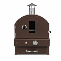 Four à pizza au bois pour extérieur, jardin, camping, usage commercial, avec thermomètre et cheminée