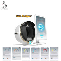 Analyseur de Peau Intelligent 3D IA Indispensable : Machine de Diagnostic Cutané, Scanner Facial pour la Détection de l'Hydratation et de la Pigmentation – Idéal pour Salons