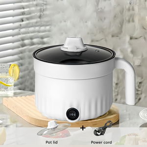 Poêle électrique multifonctionnelle portable mini 1,8 L avec revêtement antiadhésif et contrôle de la température pour usage domestique, commercial et hôtelier - Product Image 2