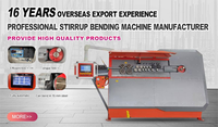 Máquina dobladora de estribos de depósito 30%, dobladora automática de alambre CNC, barra de acero, máquina dobladora de estribos