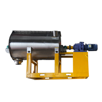 Mélangeur à ruban en forme de goutte d'eau pour produits chimiques de traitement de l'eau, mélange horizontal, certification CE, prix d'usine