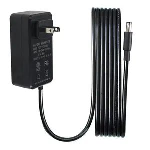 Fuente de alimentación de 12 V, 5A, cargador de 12 voltios, 3000mA, 60W, conmutación regulada máxima, adaptador de cable de CA a CC, enchufe de pared de EE. UU.