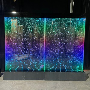 Panneau de séparation de pièce tubulaire en acrylique avec éclairage LED, mur de bulles, écran sensoriel, mur de bulles aquatiques - Product Image 2