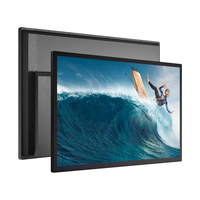 TV Pintar LED 32 Inci Tahan Air Warna Hitam untuk Kamar Mandi dengan WebOS OS Full HD 1080P Sudut Pandang Lebar SECAM Proyek Grosir Hotel SPA