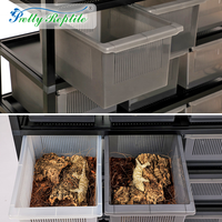 Ventes en gros d'armoires/supports pour reptiles en alliage d'aluminium de haute qualité pour les geckos léopard à queue grasse et crêpus