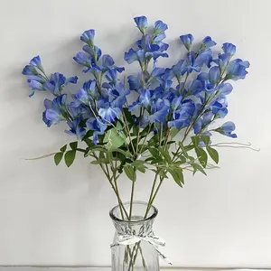 Flor de guisante de seda Artificial para decoración del hogar, flores decorativas para interiores, gran oferta