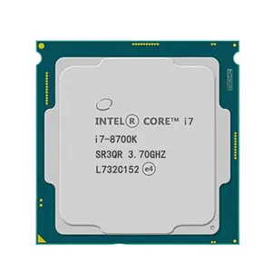 कोर i7-8700K कॉफी झील 6 कोर प्रोसेसर 3.7GHz 8.0GT/एस 12MB 95W एलजीए 1151 डेस्कटॉप सीपीयू